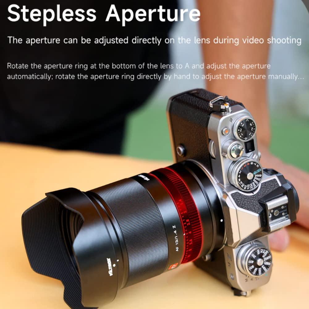 Viltrox 13mm F1.4 Ultra-Wide Angle Autofocus Lens, Compatible with APS-C Nikon Z-Mount Mirrorless Cameras Z5 ZFC Z30 Z50 - Digitek