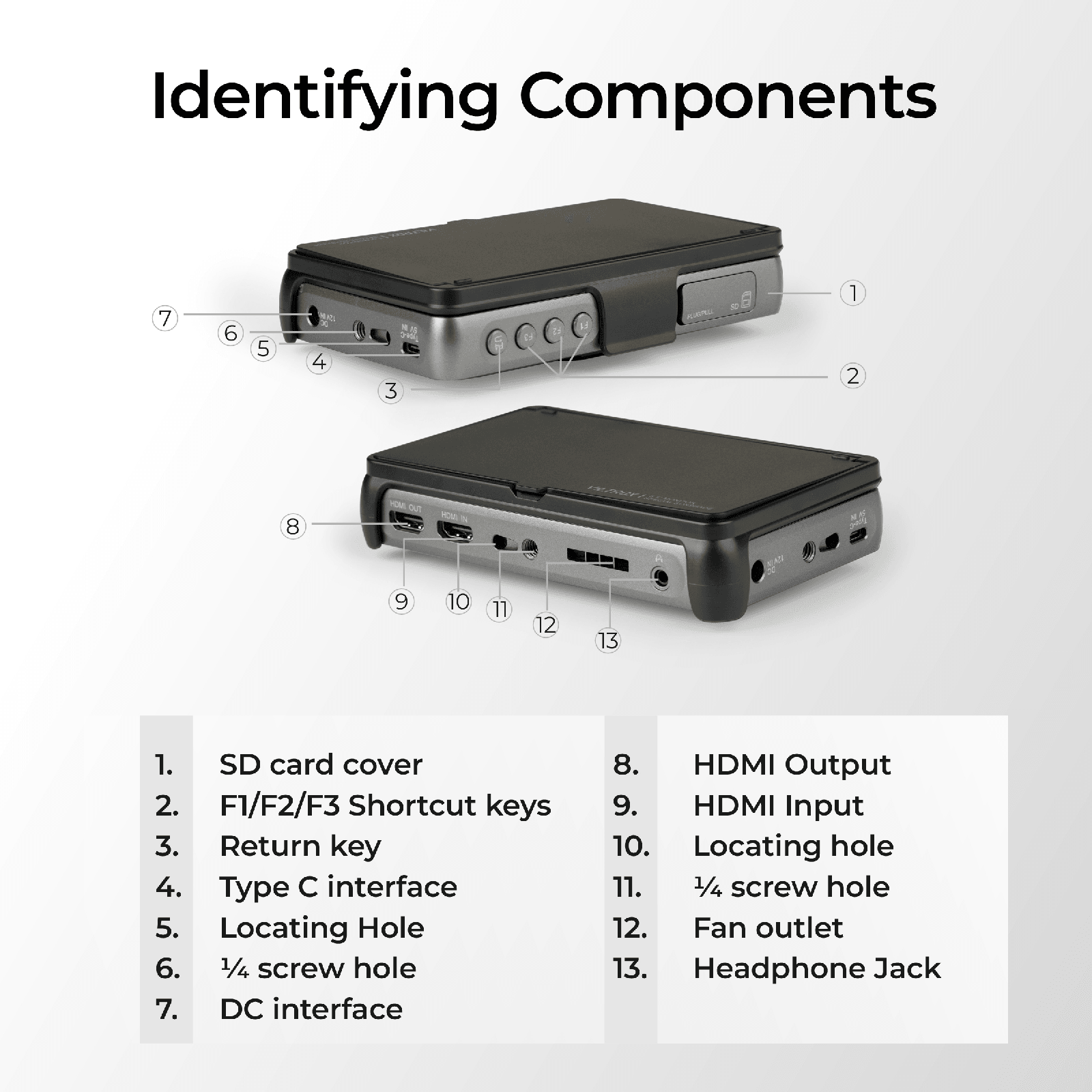 VILTROX DC-550 Pro Professional 1200nit 5.5" LCD Monitor, HD Wide View Angle Director Monitor for Photography Studio Video TV Production (VILTROX DC-550 Pro) - Digitek
